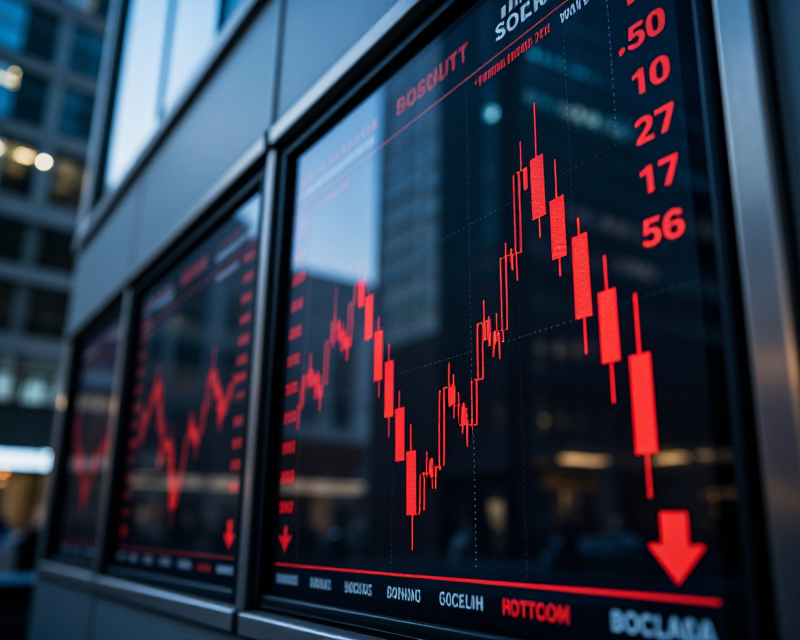 Financial Market Volatility Concept