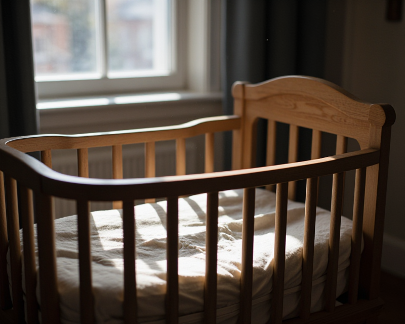Empty Cradle in Sunlight