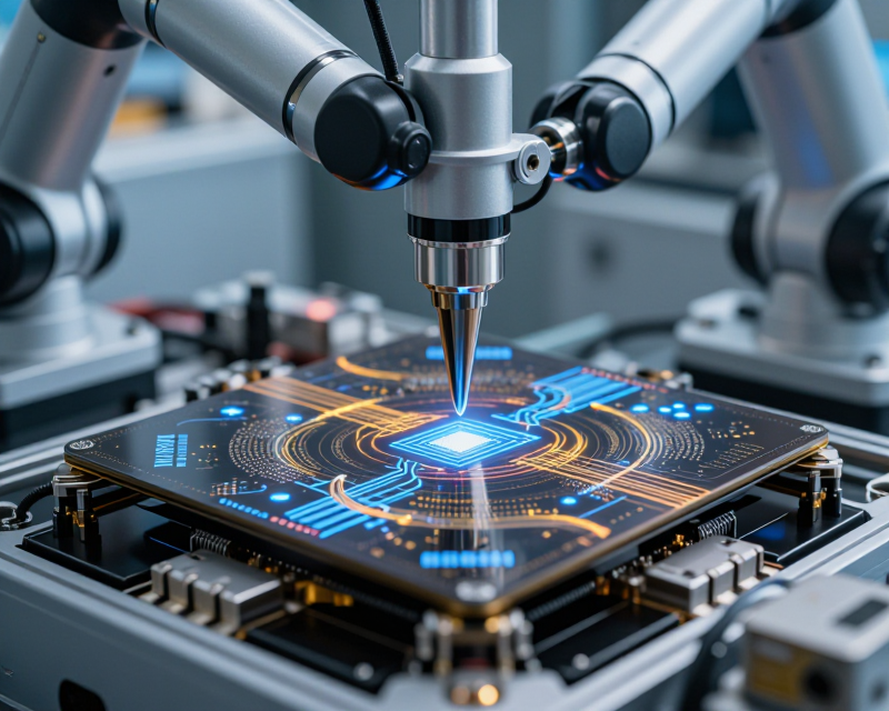 High-tech Semiconductor and AI Concept
