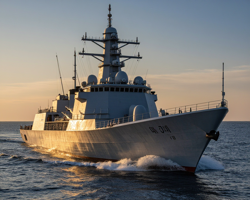 Modern Aegis Destroyer at Sea