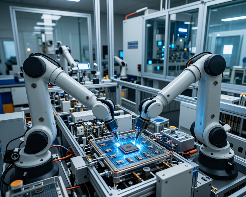 High-tech semiconductor manufacturing facility