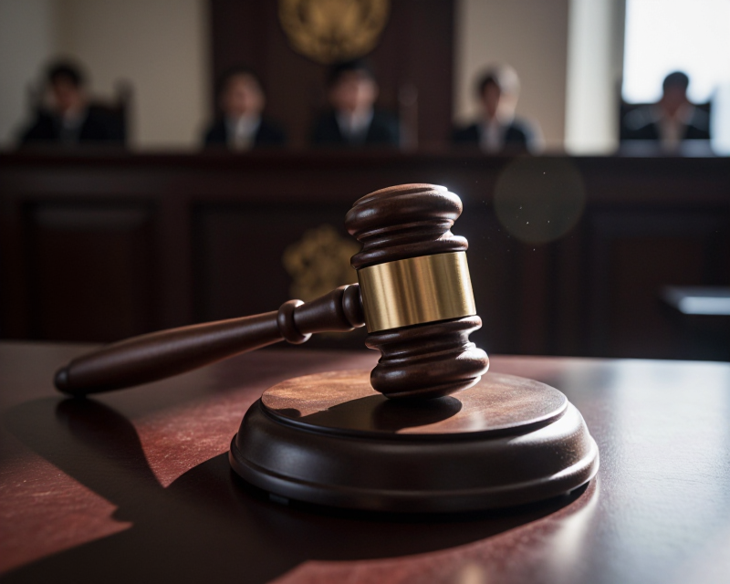 Judicial Gavel in Korean Court