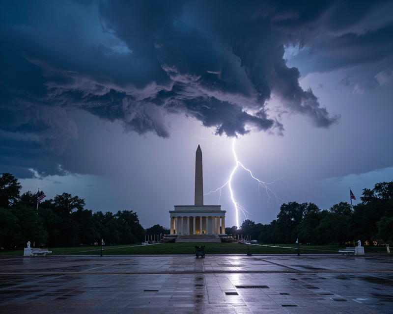 Stormy Independence Day Atmosphere