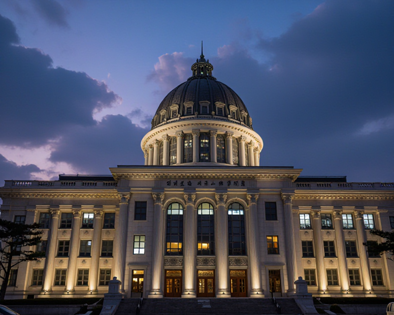 National Assembly Building at Twilight