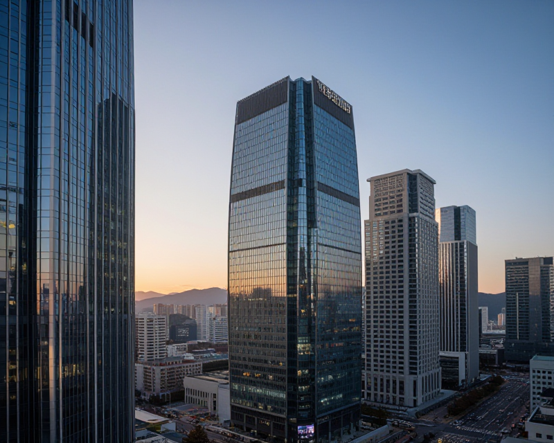 Seoul Financial District Morning