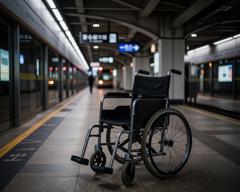 Atmospheric Seoul Subway Station