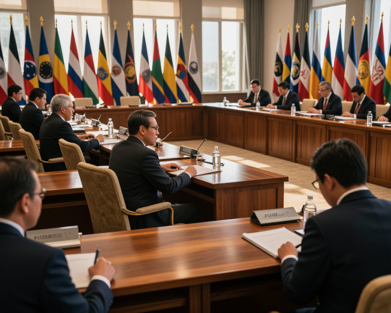 Diplomatic Conference Atmosphere